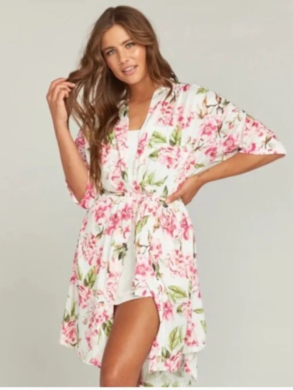 NWOT Show Me Your Mumu Brie‎ Robe Garden of Blooms  Floral, Coverup One Size